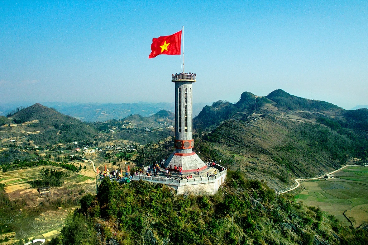Lung Cu flag tower – the most northern point of Vietnam -