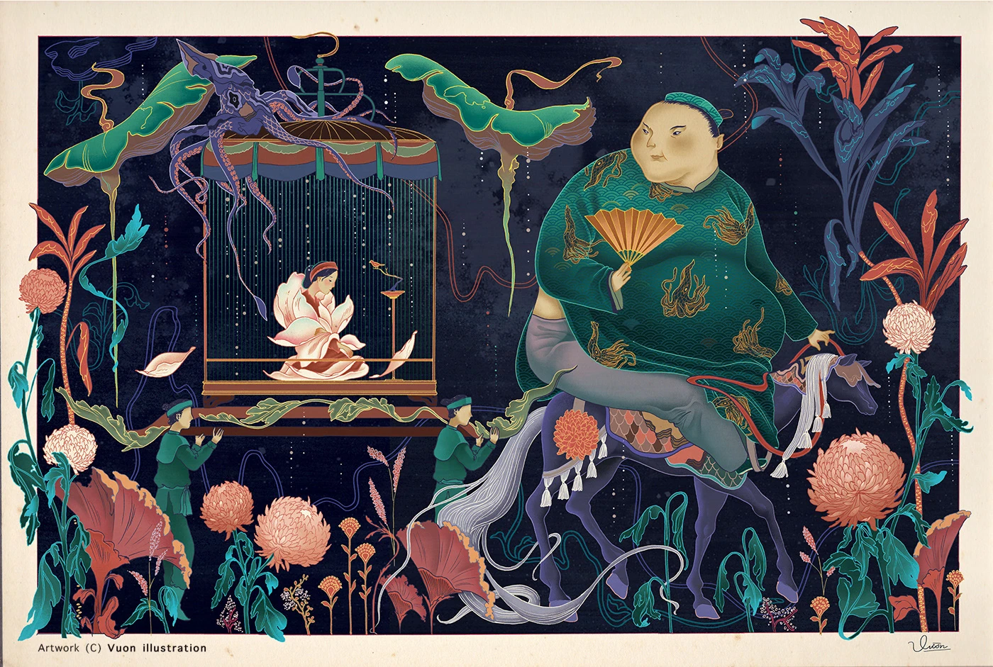 Traditional Vietnamese culture: The Best Guide for Culture Travelers 2025 8 Vuon Illustration - The tale of Kieu